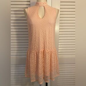Blush Pink “Speechless” Lace Dress- Size S